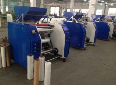 China Fullly Automatic Stretch Film Rewinding Machine , PE Cling Film Rewinding Machine for sale