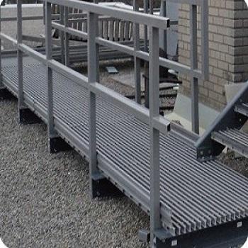 China Factory Price Industrial Aluminum Bar Grating /Galvanized Steel Serrated Grating Walkway for sale