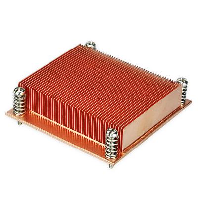 China Fanless 1100 Pure Ducted CPU FM Fins Copper Heatsink For Intel CPU Aluminum Heatsinks LGA 1150/1151 Raspberry 95W Pi 4 4b for sale