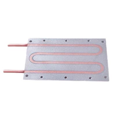 China Heater Parts FM Customized Aluminum Heatsink Medical Imaging Equipment Water Cooling Plate With Buried Pipe Process Custom Liquid Heater for sale