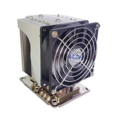 China 1U Server& Up Aluminum CPU Cooler Profile Heatsink 6 Copper Heat Pipe With Copper Base for sale