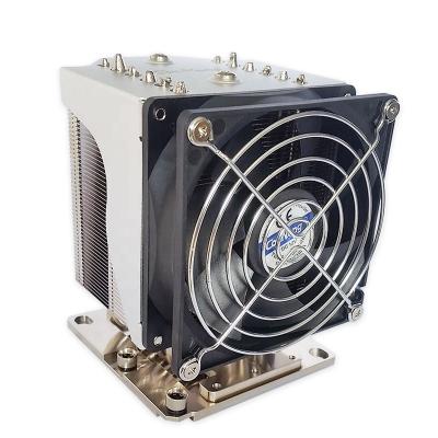 China 1U Server & Up Square LGA 3647 CPU Cooler 3U/4U 6 Heat Pipe Heatsink Server Heatsink for sale