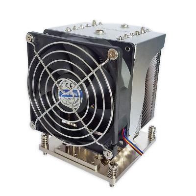 China 1U Server& Up Cooler 3U Server CPU Extrusion Computer CPU Heatsink CPU Fan 6 Heat Pipe for sale