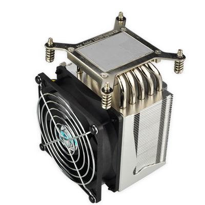 China 1U Server & Up 5 Heat Pipe CPU Fan Heatsink Copper Aluminum Server Cooler for sale