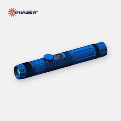 China 405nm Blue Light Tactical Laser Flashlight Focusable Rail Mounted Firearms Illuminator for sale