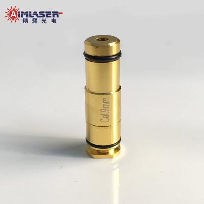 China 9mm Laser Bore Sighter Gold Plated Pistol Chamber In Alignment Tool Calibrator for sale