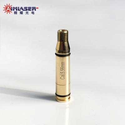 China 5.56mm 223 Laser Bore Sight Gold Plated Rifle Chamber In Alignment Tool Laser Bore Sighter for sale