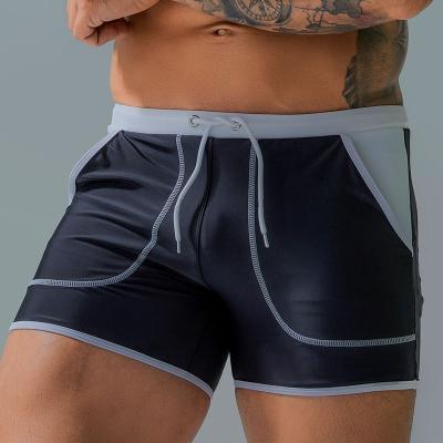 China Wholesale Men's Swim Trunks Best Swim Wear Quick Dry Breathable Swim Shorts Custom Made Hot Sexy Briefs Men With Pocket for sale