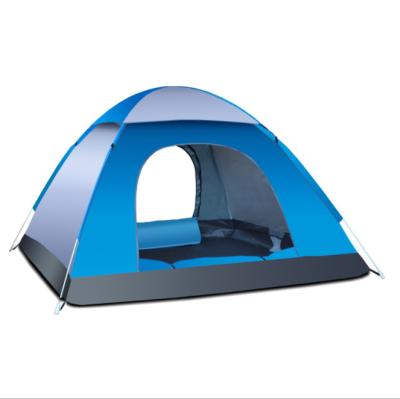 China Gear Tube Type Outdoor Automatic Open Stake Camping Tent 3-4 People Folding Camping Tent Supplies for sale