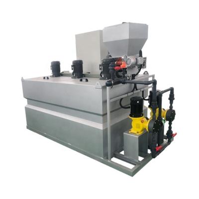 China Automatic Hotels Flocculant Dosing System For Sewage Treatment Equipped With Sludge Dewatering Machine for sale