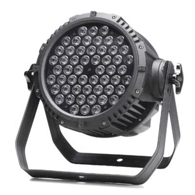 China Hotel DJ professional 54pcs 3W RGB 3 in 1 step outdoor waterproof LED par light dmx 512 controller par light for sale