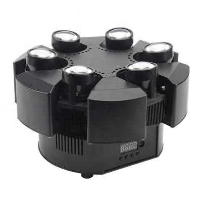 China Hotel Ava 6pcs 10W RGBW 4 in 1 LED 6 Eyes Spiders Mini Moving Head for Clubbing Disco for sale