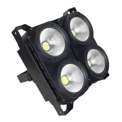 China DJ DMX 400W Professional COB Sports Stadiums COB LED Blinder Light 4x100w Warm Cool White Light for sale