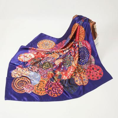 China 2022 Hot ZhongYuWomen Floral Print Chiffon Sunshade Decoration Silk Chiffon Shawl Patio Conversation Scarf for sale