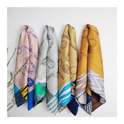 China Fashion\Comfortable 2022 ZhongYu Manufacturer Modish Lady Silk Hijab Shawls Hand Embroidered Flower Wool Wholesale Custom Silk Scarf For Women for sale