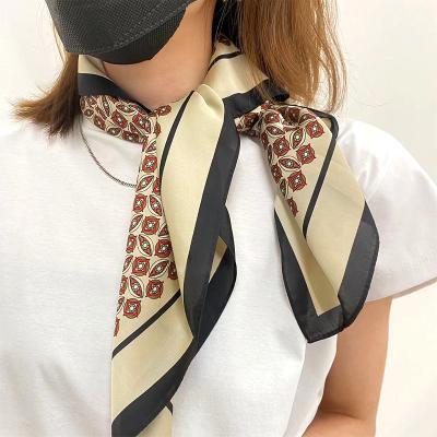 China Zhongyu China Square Fashion Multifunctional Custom Ladies Scarf Custom Printed Silk Scarves 100% Satin Silk Scarf for sale