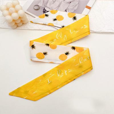 China Zhongyu Fashion Products Supplier Multifunctional Pure Silk Scarf Golden Silk Women's Zhongyu Silk Scarves for sale