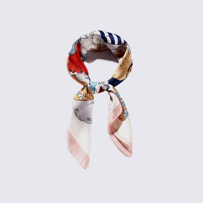 China Multifunctional Fashionable Easy To Clean Silk Scarf China Manufacturing Luxury Satin Silk Scarf for sale