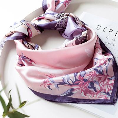 China Zhongyu China Multifunctional Quality Is Guaranteed Luxury Silk Head Scarves Ladies Silk Printed Scarf for sale