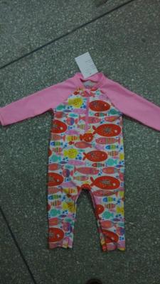 China 80%polyamide;20%elasthane baby's swimsuit for printed for sale