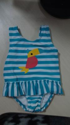 China 80%polyamide;20%elasthane baby's stripe Bikini Swimwear One Piece for sale