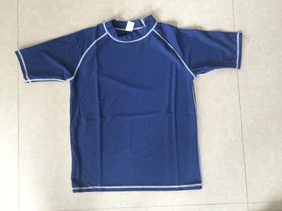 China 80%polyamide;20%elasthane boy'ssolid rash guard Swimwear one piece for sale