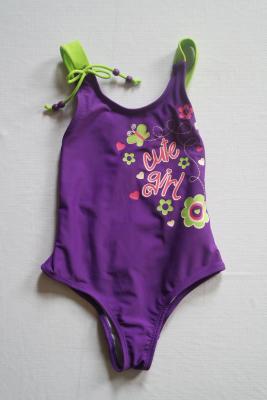 China 2017 cute girl's Nylon Polyester  girl's one piece printed solid color with printed Swimwear One Piece for sale