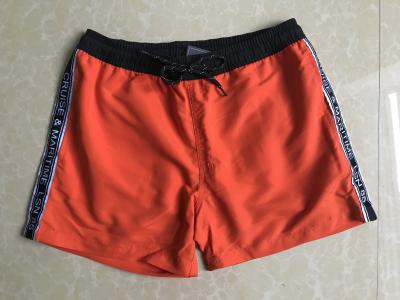 China 2018wholesale100%polyester mens board shorts,solid color board shorts,the side ribbon for sale