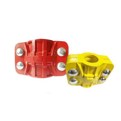 China UHV Pipe Connection Ultra High Pressure Iron Malleable Pipe Clamp Joints Heavy Duty Quick Connector Pipe Clamp For Mine for sale