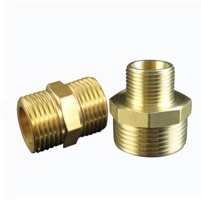 China Professional Customization Copper Hose Connector Hydraulic Fittings Adapters Nipple for sale