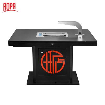 China AOPA Durable Korean Rotisserie Equipment Korean Barbecue Table For Restaurants for sale