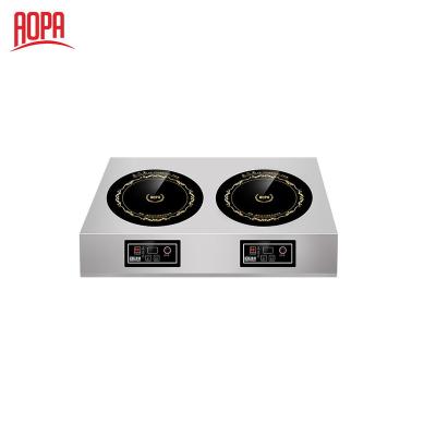 China AOPA Commercial All Metal Double 2 Or 4 Burner Induction Cooker for sale