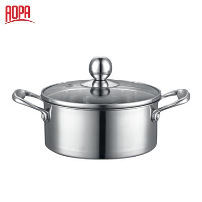 China AOPA Sustainable Stainless Steel Net Small Pot Soup Pot For Hot Pot Restaurant for sale