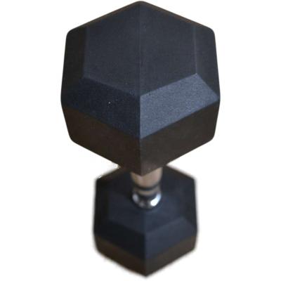 China Durable Rubber Hex Dumbbell Weightlifting Workout Training Strength Hex Dumbbells for sale