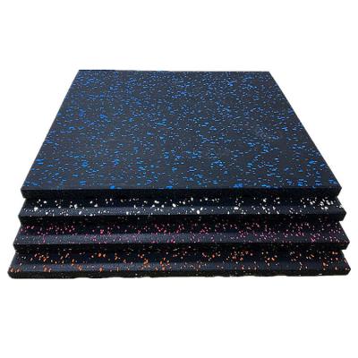 China Environmentally Friendly Colorful Rubber Tile Mat Fireproof Flooring Mat Waterproof Outdoor Playground Mat 20mm Thickness Rubber Tile for sale