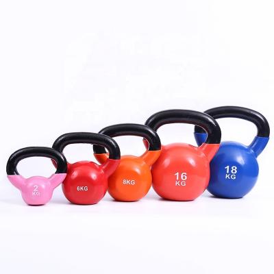 China Factory Wholesale Durable Color Rubber Competitive Fitness Kettleballs for sale