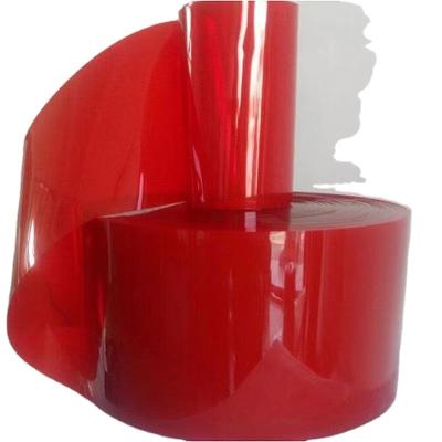 China High Quality Welding PVC Flash Solid Red PVC Strip Curtain Soft Material Door Curtain for sale