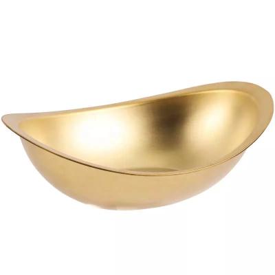 China Bowl 304 Stainless Steel Disposable Korean Salad Mixing Bowls Metal Food Fruit Snack Serving Bowls for sale