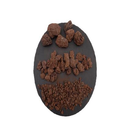 China CLASSIC Red & Black Lava Rocks Volcanic Rock  2-4mm 3-6mm 8-15mm Lava Rock grill for sale