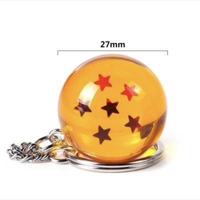 China Dragon Ball z Fans Dragon Ball Z 7 Star Resin Best Selling Anime Key Chain For Fans Cosplay for sale