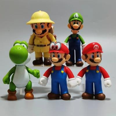 China Fast Delivery Super 5 Pcs - Mario Action Figures Toys Bros Action Numbers Toys With Glasses 5