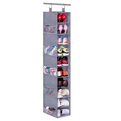 China 10 Layers Shoe Hanging Storage Rack, Viable Suitable For Hat Of Wardrobe Storage Rack And Storage Rack for sale