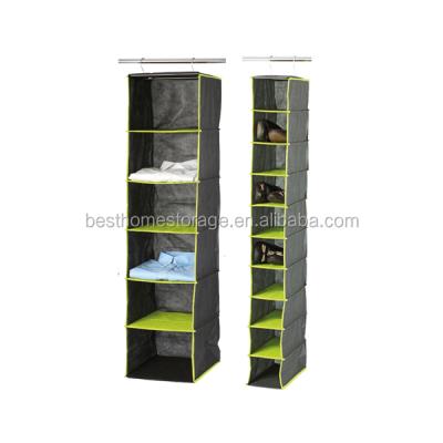 China Sustainable Hanging Closet Organizer , Foldable Hanging Closet Shelves Fabric Or Polyester Or Nonwoven Canvas for sale