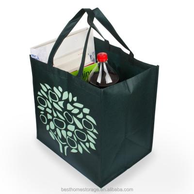 China Eco-Friendly Folding Extra Large Reusable Grocery Totes Shopping Bags (5 Packs) for sale