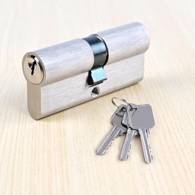 China Doors in Public Buildings Fabricated EN1303 6 Pins High Security Euro Profile Solid Copper Mortise Door Lock Double Brass Cylinder for sale