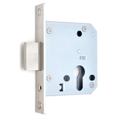 China Application DIN18251 Standard 55mm Wide Counterflow Mortise Deadbolt Lock Small Size Body With Saving Price And High Quality Fireproof for sale