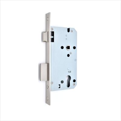 China Mortise lock body 85mm center distance CE certificate SS304 6085/big door lockcase 8560/Italian mortise lock anti fire 85x60mm for sale