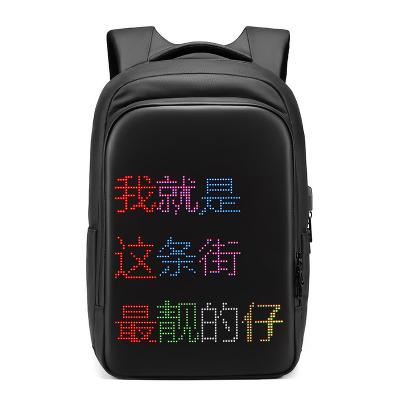 China With USB Backpack 2021 New Smart LED Custom Men's Bag Large Capacity Dynamic Waterproof Outdoor Backpack for sale