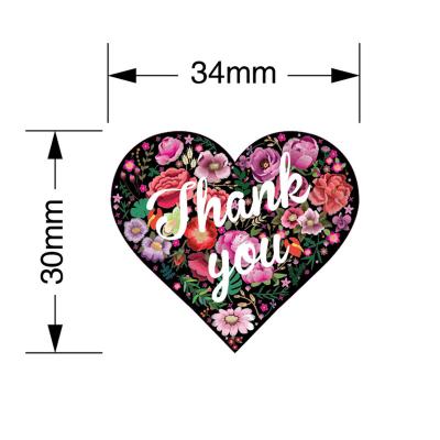 China Waterproof Thank You For Small Business 500 Holographic Printing Label Roll Stickers for sale