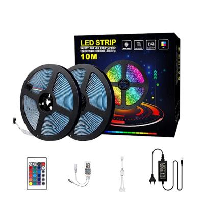 China Hotel Dropshipping 12V SMD RGB flexible rgbw with controller Sync Light Strips smd TV tira led strip light for sale